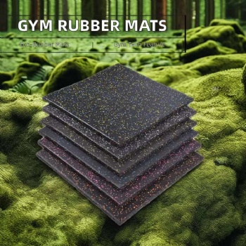 Shock Absorption Rubber Gym Flooring Tile Mats Durable Exercise Equipment Flooring