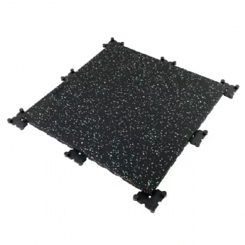 Rubber tile floor matting gym